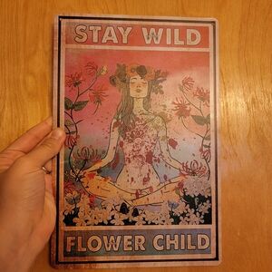 Aluminum Hippie Sign